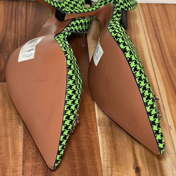 ASOS Green Houndstooth Heels (US 10) - Picture 5 of 7